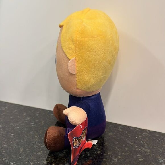 TOY FACTORY Willy Wonka Charlie Bucket Big Head 11” Plush Golden Ticket w/ Tag - Picture 4 of 12